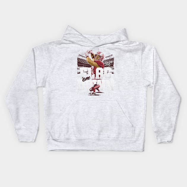 Nick Bosa San Francisco Flag Plant Kids Hoodie by MASTER_SHAOLIN